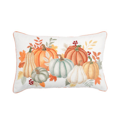 Coussin lombaire 22 "x 14" Pumpkin Bounty