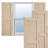Rustic Two Equal Louver Faux Wood Shutters (Per Pair)-88968604-88968607-88968568