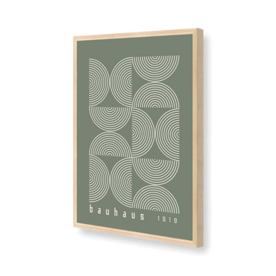 Green Bauhaus Composition Poster II Print