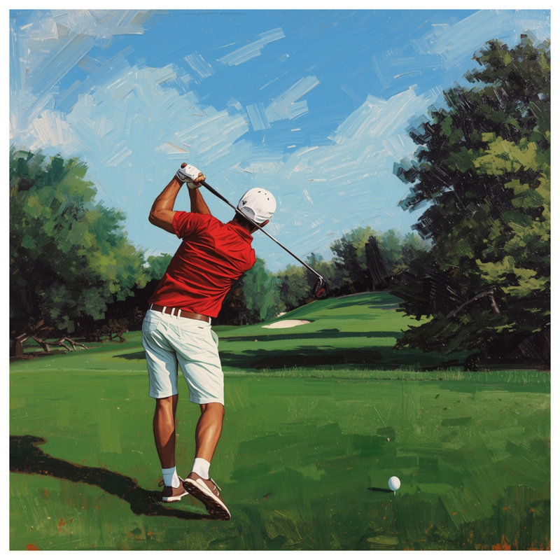Coussins décoratifs golfeurs Swinging Club, 14 X 14 pouces