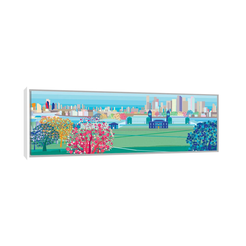 Greenwich Park, London, 60.96 cm H x 182.88 cm W x 4.445 cm D, White