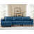 Similicuir bleu est en rupture de stock