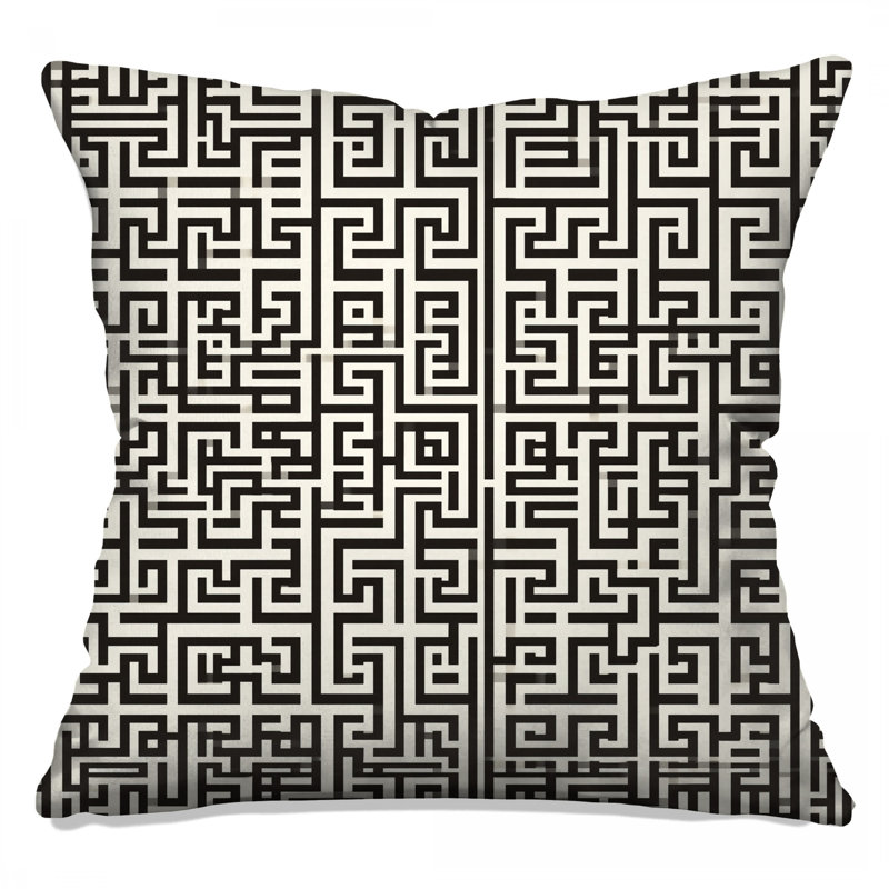 Coussins décoratifs noirs, 14 x 14 inches