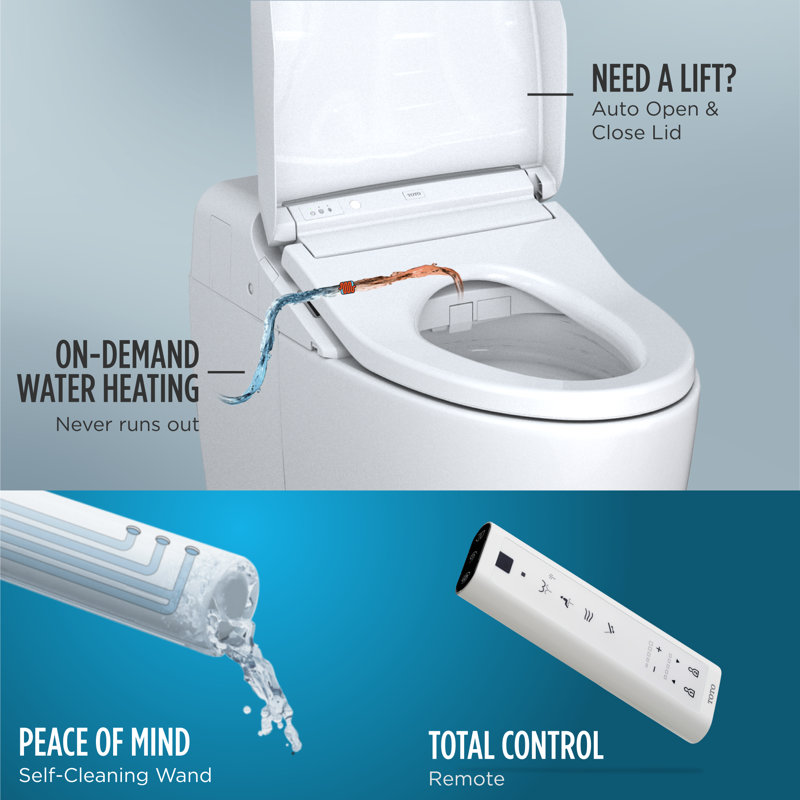 Washlet® Dual-Flush Elongated One-Piece Toilet (Seat Included)