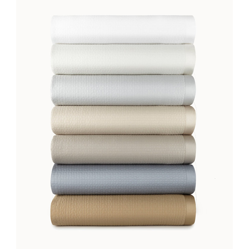 Hamilton Quilted Coverlet, King/Cal King Coverlet, Platinum