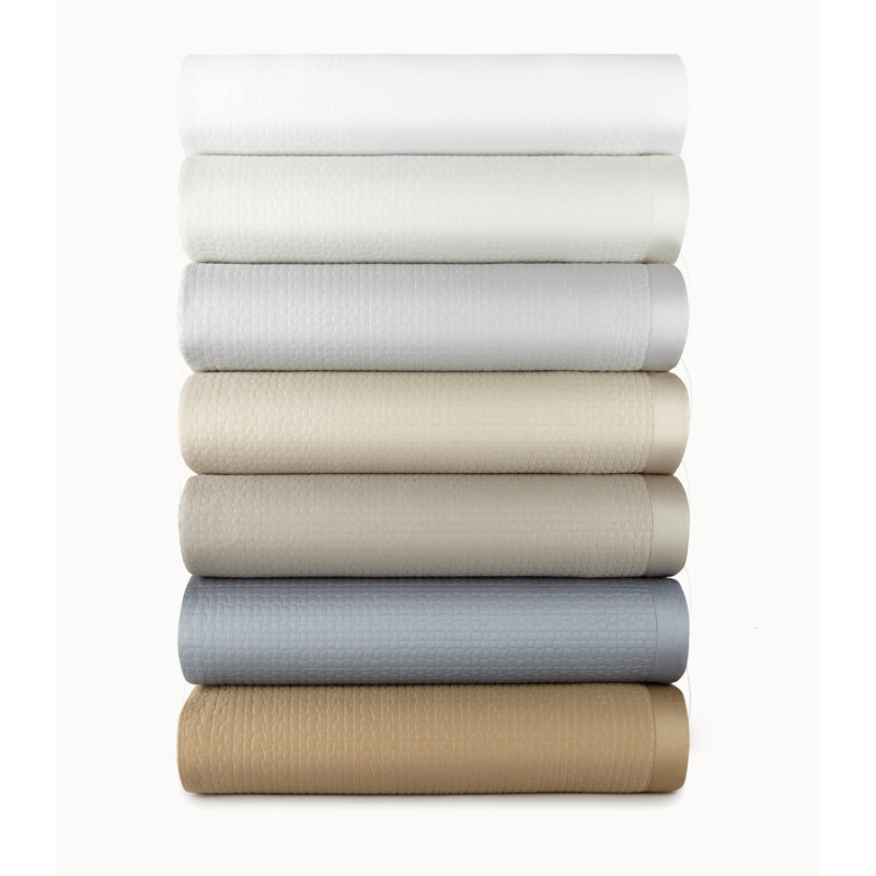 Hamilton Quilted Coverlet, King/Cal King Coverlet, Linen