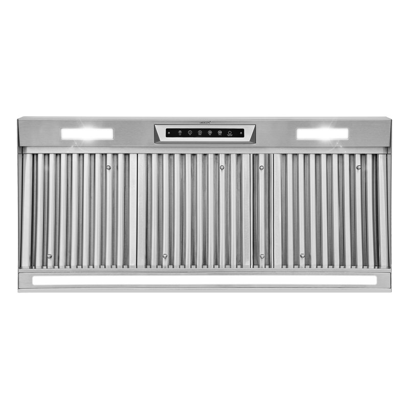 Insertion de hotte de cuisine 1200CFM 60IN avec mouvement de la veilleuse avec veilleuse, 57.9"