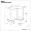 Armoire de rangement basse pour bureau personnel, noir