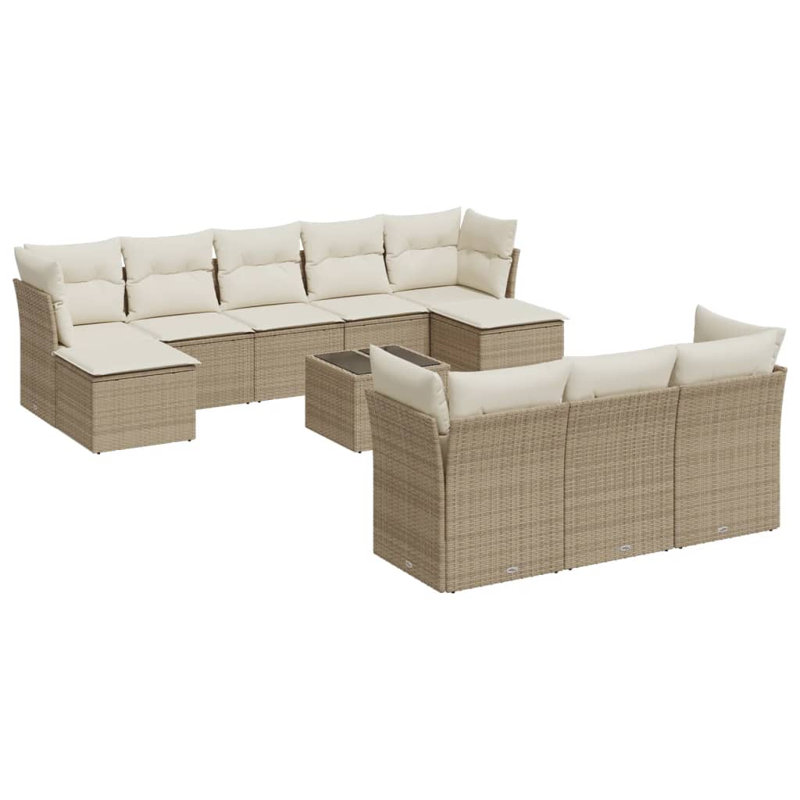 Ensemble de canapé de jardin Vidaxl beige