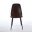 Chaise en PVC 4 pièces brun-1224126665