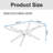 Modern Glass Coffee Table, 39.37" Sofa Coffee Table with Cross Metal Frame and Clear Glass Top, Rectangular Cocktail Centre Table for Living Room-2141523083