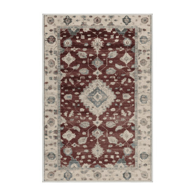 Machine Washable Overdyed Beige Area Rug