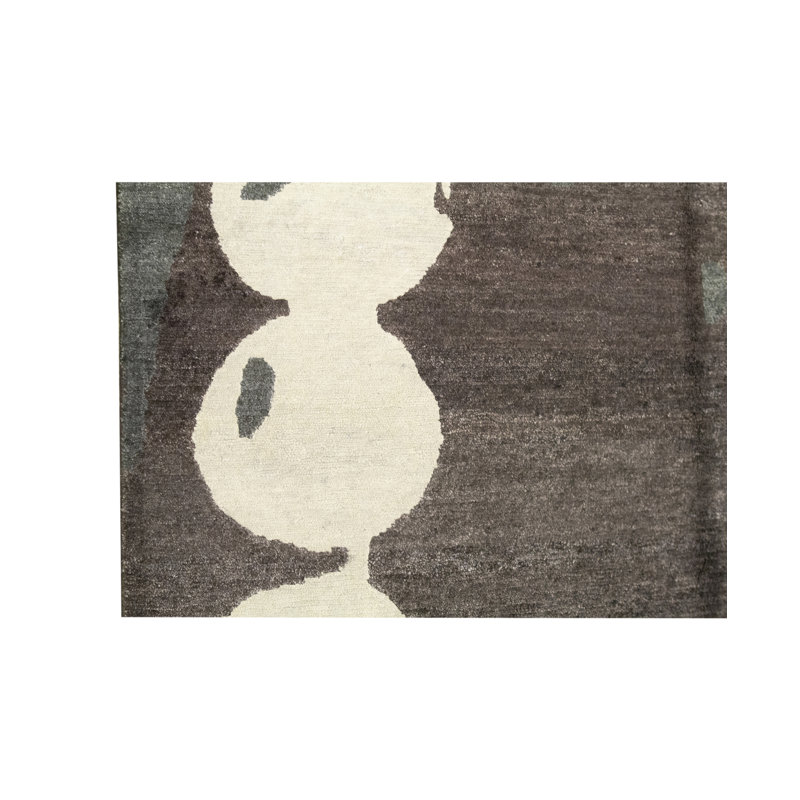 Abstract Area Rug in Brown