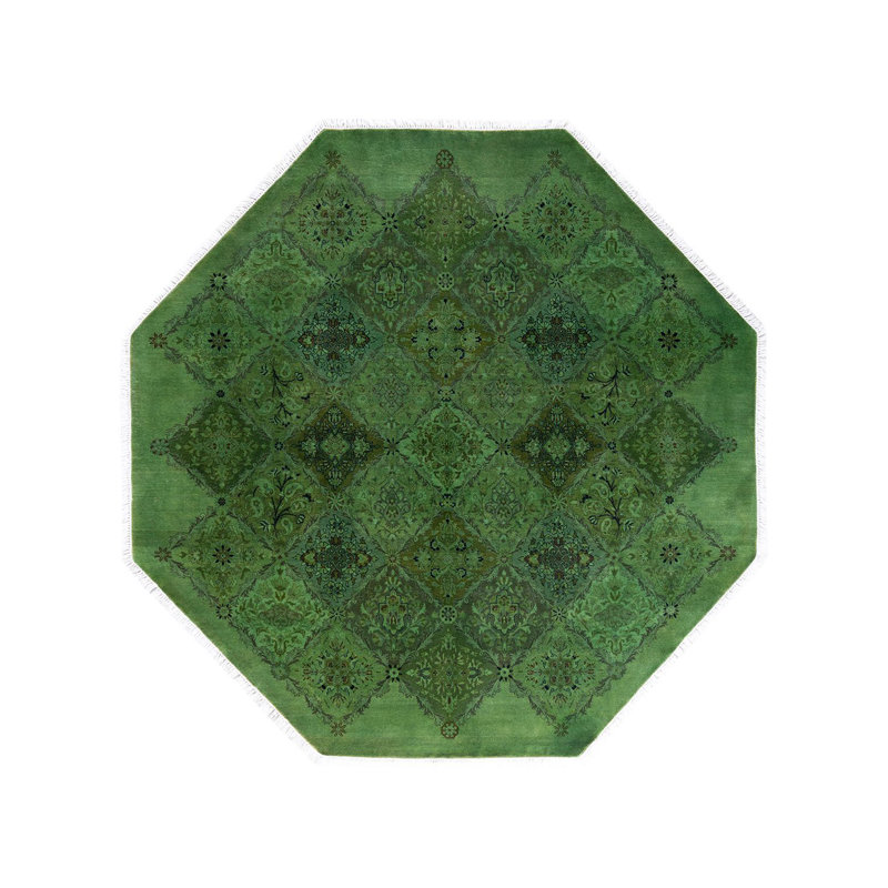 Overyed One-of-a-Kind Octagon 6'1" X 6'1" Hand Knotted Area Rug