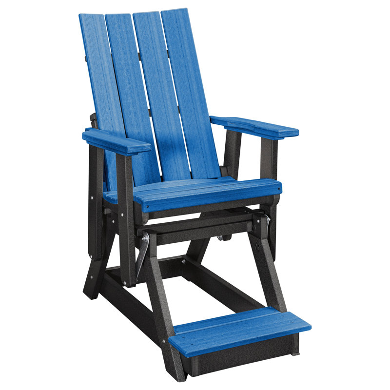 Fauteuil oscillant à hauteur de balcon Brandon American Furniture Classics, Bleu marine / Noir