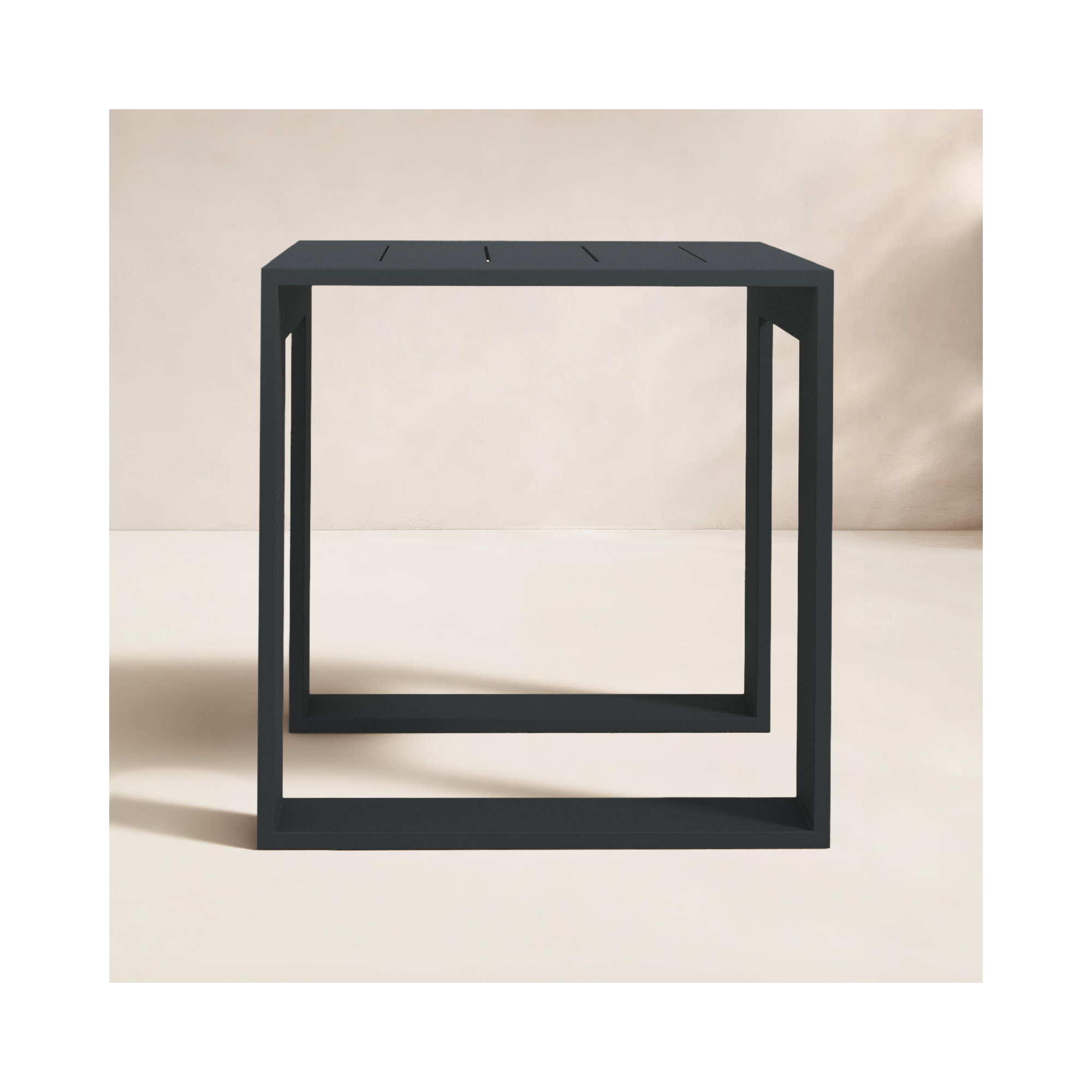 Dover 19.5'' Aluminum Outdoor Side Table, Slate