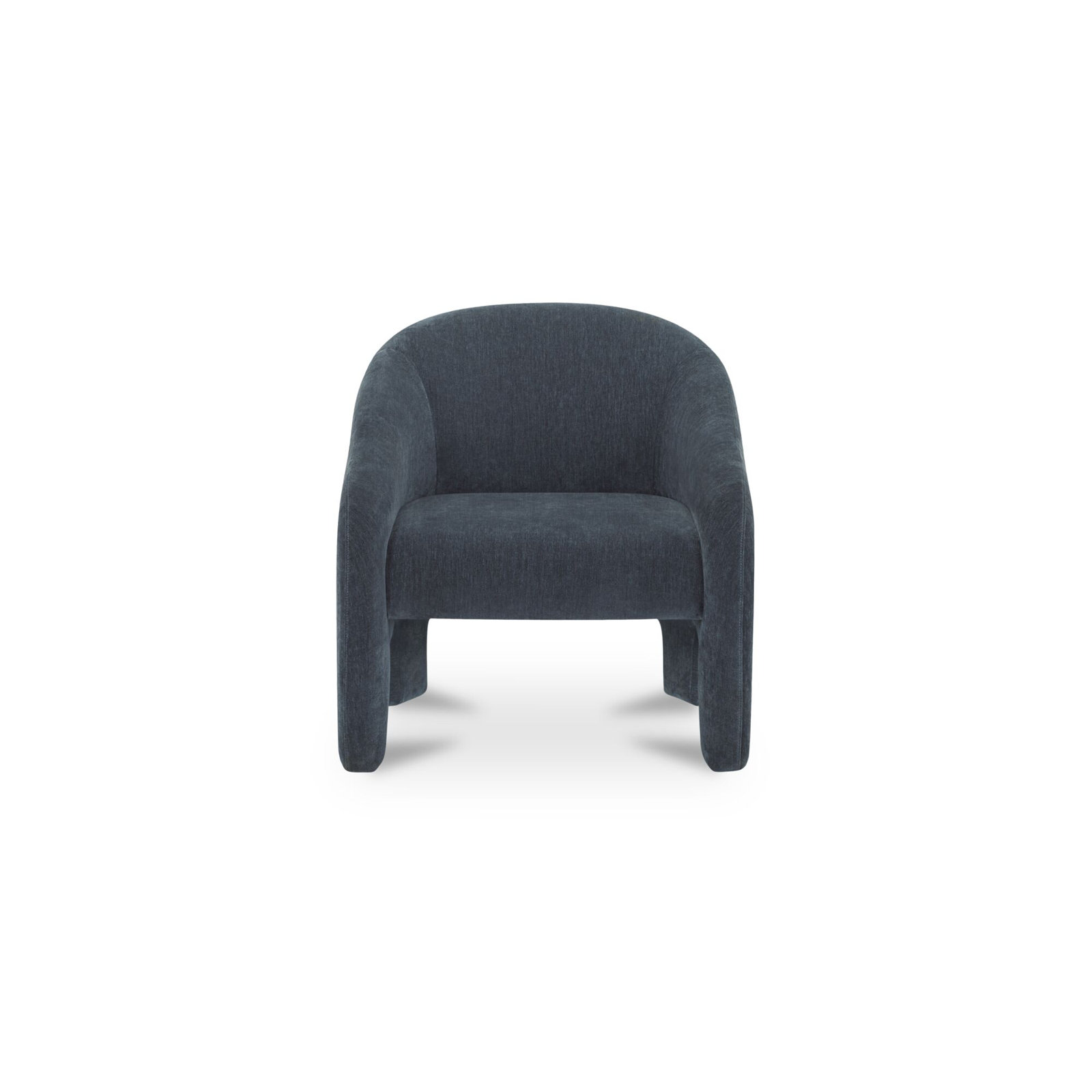 Charli Upholstered Accent Chair, Deep Ocean Performance Velvet