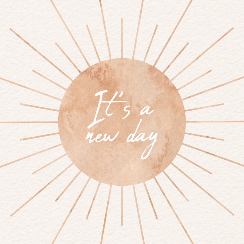 It’S A New Day - Wrapped Canvas Art Prints, 30cm H x 30cm W
