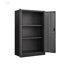 Armoire de rangement en métal durable avec portes verrouillables, tablettes réglables et conception facile à plier pour une utilisation polyvalente à la maison, au bureau et dans le garage
