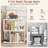 1 Pcs 3-tier Bookshelf Geometric Bookcase Side Table With Open Storage Display Shelf-104415491