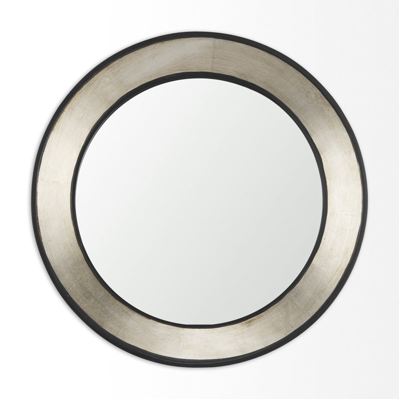 Hewett Solid Wood Round Mirror