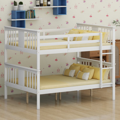Functional Bunk Bed Featuring Easy-Access Ladder for Guest Room and Bedroom Furniture