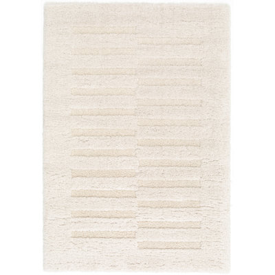 Rectangle Geometric Shaggy Area Rug