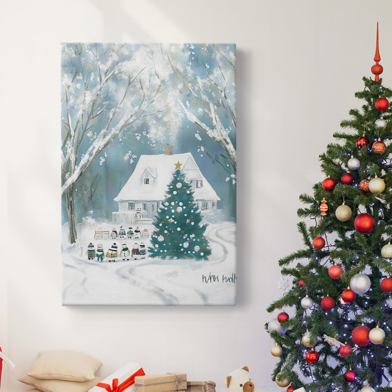 Art des Fêtes de Noël - Toile tendue avec châssis DCCDXLI, H 18 po x l 12 po
