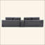 Canapé modulaire surdimensionné de 150 po, canapé Cloud avec assise profonde, canapé en L avec porte-gobelets et ports USB, canapé rembourré en velours côtelé pour le salon-121227025