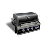 Mont Alpi 32" Black Stainless Steel Built-in Grill