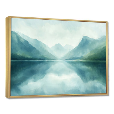 Genevie Mountain Lake Silent Reflections I - montagnes, art mural