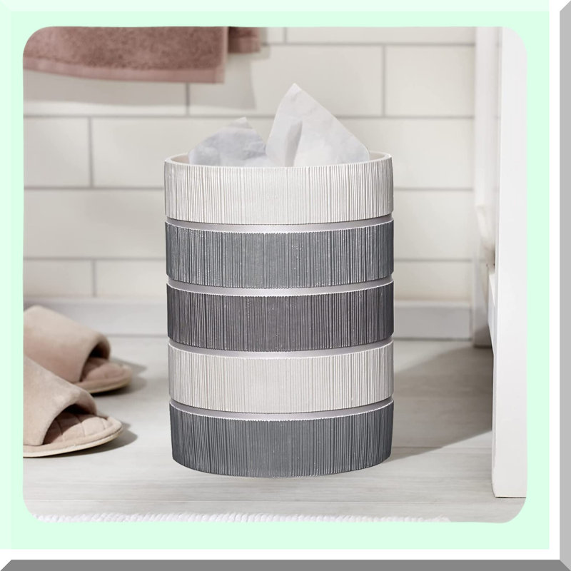 Urban Chic Grey Waste Basket