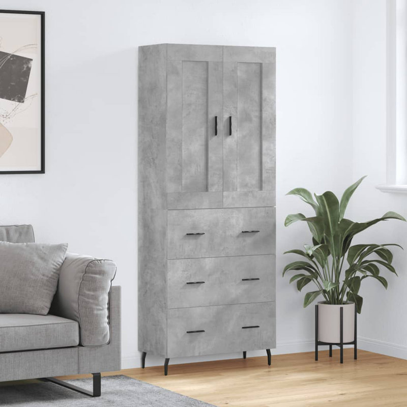Balalan 69.5cm Sideboard, Concrete Grey