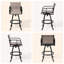 Tabourets de bar pivotants en aluminium 29,55 po avec tissu Sunbrella-1196380315