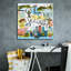 Toile épique Graffiti «Global Travel 5» par Farida Zaman, 26 po x 26 po-114790993