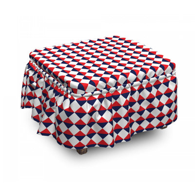 Box Cushion Ottoman Slipcover