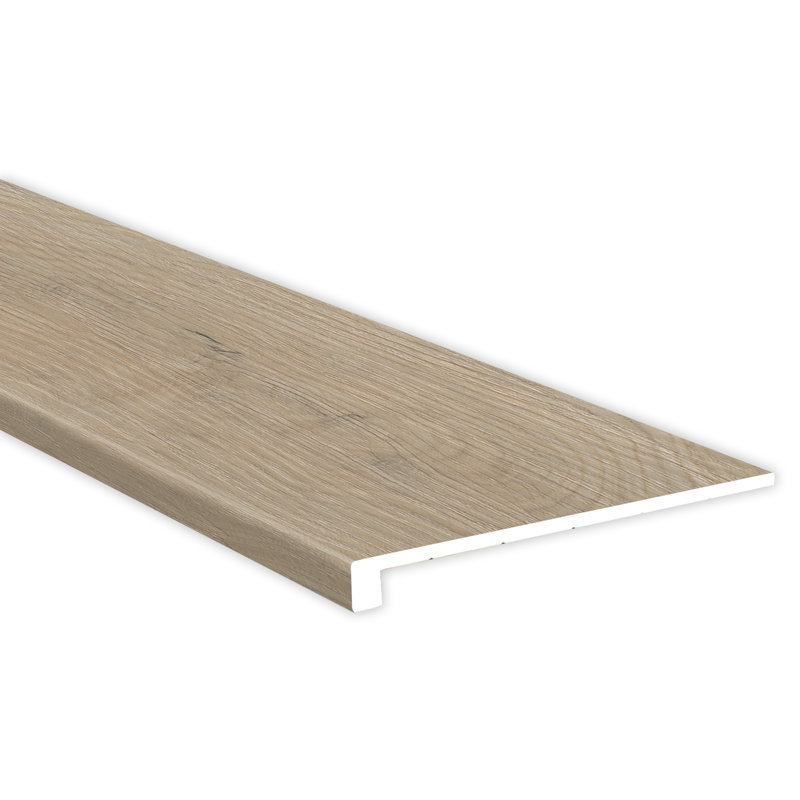 Tapis d'escalier à bord arrondi en vinyle de luxe C 1,25 po x L 47,25 po x l 12,01 po