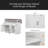 46.5'' Farmhouse Kitchen Island With Drape Of Beads, Power Outlet, Rolling Kitchen Cart On Wheels With Drop Leaf, 3 Doors , 3 Drawers And Internal Iron Shelf, For Kitchen, Dining Room-2102660100