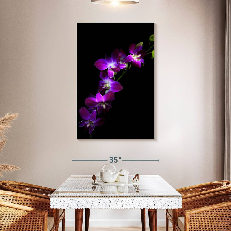 Orchidées Harnek mauves Dendrobium, H 24 po x l 16 po