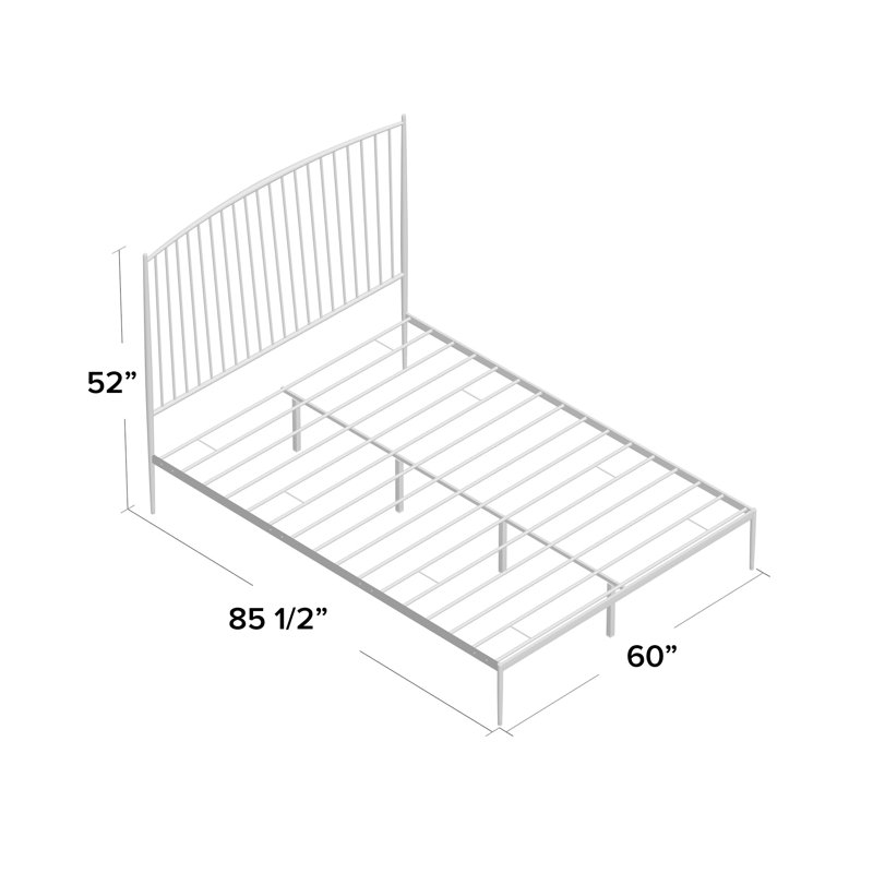 Annika Queen Farmhouse-style Platform Bed, Gray