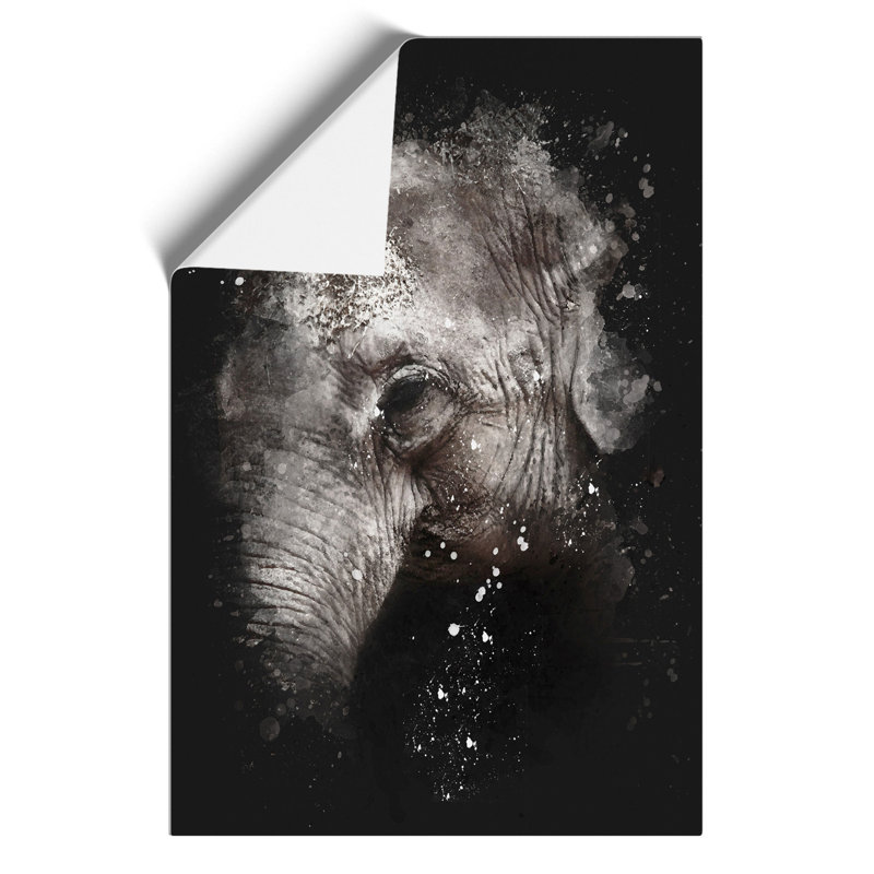 Elephant Vol.3 Paint Splash - No Frame Print, 30cm H x 21cm W x 0.1cm D