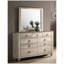Ensemble de chambre à coucher avec lit-bateau, commode, miroir, deux tables de chevet Imerland-1485673466