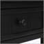 Console de style traditionnel Daisy avec deux tiroirs et une tablette inférieure, parfaite pour un rangement et une présentation polyvalents