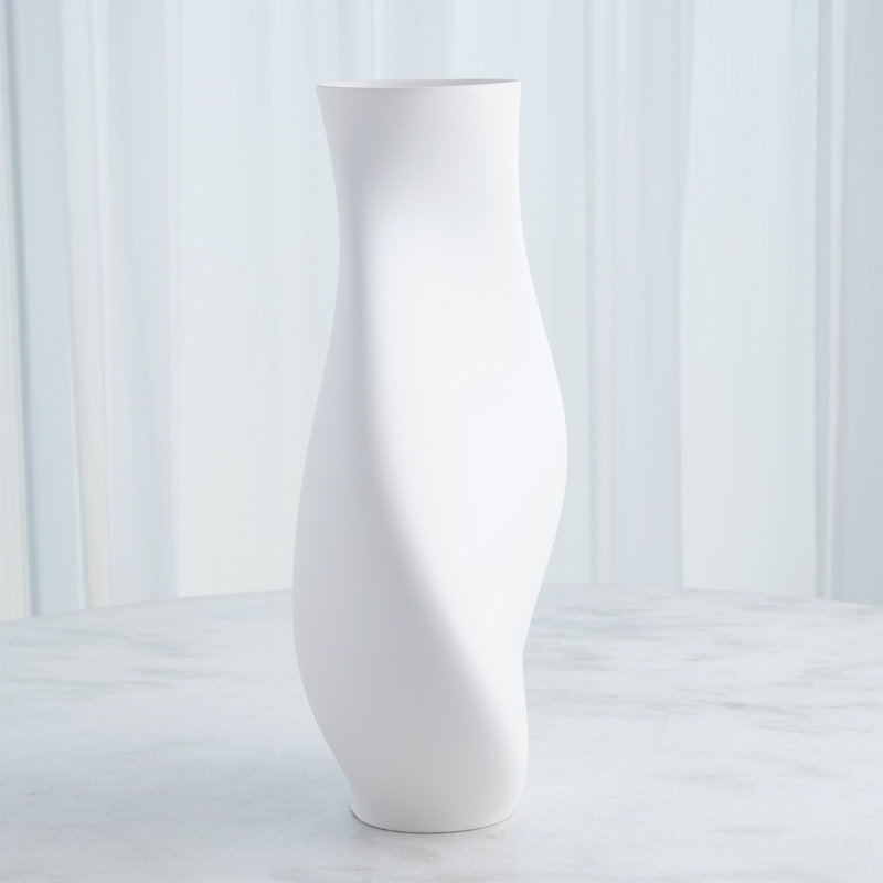 Serenity Vase-Matte White