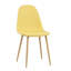 Chaise de salle à manger rembourrée en velours-1255328432