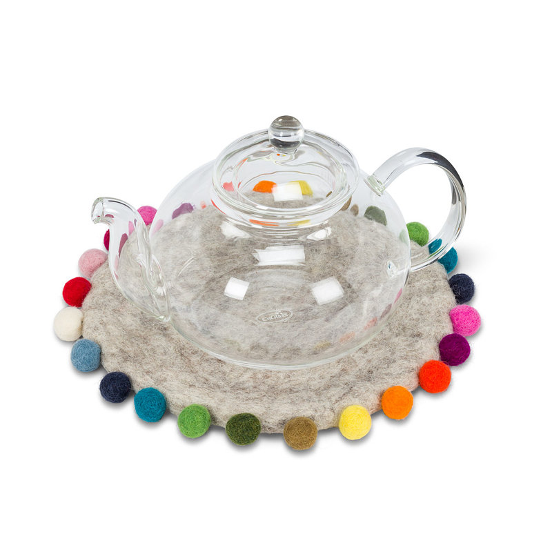 Round 1 Piece Trivet, Beige