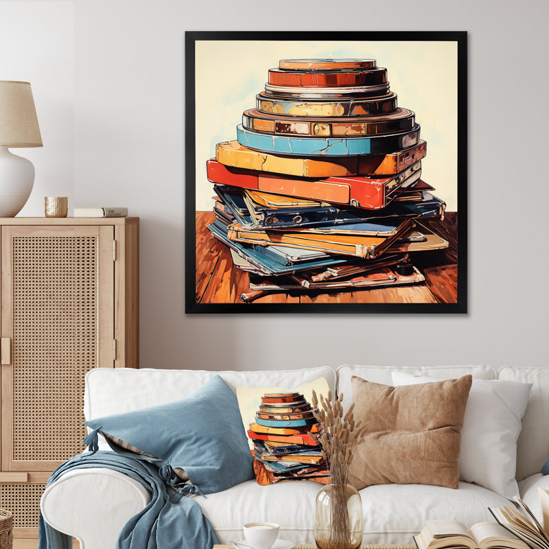 Impression sur toile vinyle, Cadre simple noir, H 30 po x l 30 po x P 1 po