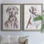 «Sitting Dog II», toile encadrée de qualité supérieure - prête à être accrochée-821388250-821388249