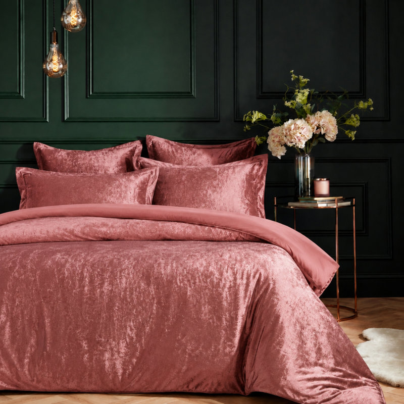 Ensemble de housse de couette en microfibre 3 pièces, Corail, Simple