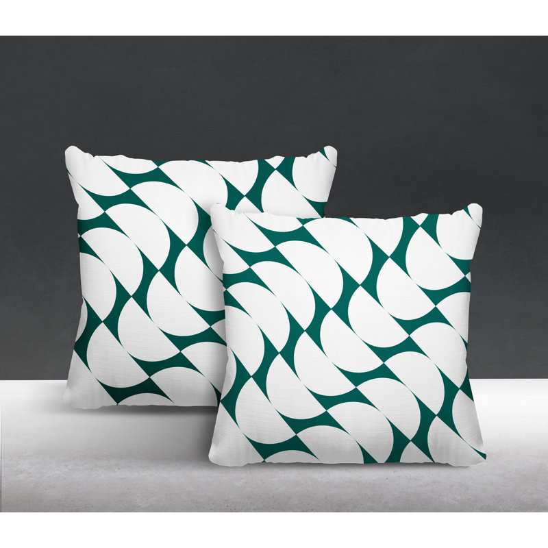 Coussin Piers, L 19 po x H 19 po, Émeraude